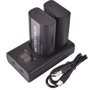 DSTE DMW-BLJ31 DMW-BLJ31e Batería Recargable (Paquete de 2) y Cargador USB Dual LED Inteligente compatibles con Panasonic Lumix S1, Lumix S1R, Lumix S1H, DMW-BGS1R