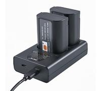 DSTE DMW-BLK22 - Batería de Repuesto (2 Unidades, con Cargador USB Dual, con Pantalla LCD, Compatible con Panasonic DC-S5 DC-S5KK Lumix DC S5 G9 GH5 II GH5S, cámara Sigma BP-61 Battery as DMW-BTC15)