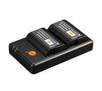 DSTE DMW-BLK22 Full Coded - Batería recargable de repuesto y cargador dual compatible con cámara DC-S5 DC-S5KK Lumix DC-G9 II Camera, Sigma BP-61 como DMW-BTC15