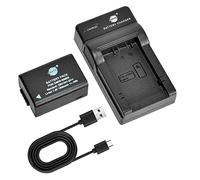 DSTE DMW-BMB9 Batería y Cargador Compatible con Panasonic Lumix DMC-FZ40 DMC-FZ45 DMC-FZ60 DMC-FZ62 DMC-FZ70 DMC-FZ72 DMC-FZ100