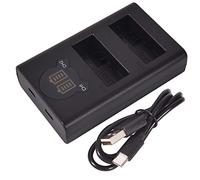 DSTE Dual USB Cargador con Pantalla LCD Compatible para LP-E8 y Canon EOS 550D 600D 650D 700D Kiss X4 Kiss X5 Kiss X6i X7i Rebel T2i T3i T4i T5i Digital Cámara