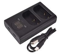 DSTE Dual USB Cargador con Pantalla LCD para DMW-BLF19E, DMW-BLF19 y Panasonic Lumix DMC-GH3, DMC-GH3A, DMC-GH3AGK, DMC-GH3GK, DMC-GH3H, DMC-GH3HGK, DMC-GH3KBODY, DMC-GH4H, DMC-GH4 Cámara