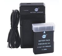 DSTE EN-EL14 - Batería de Ion de Litio y Cargador Micro USB Compatible con Nikon D3300, D3400, D5300, D5500, D5600