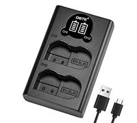 DSTE EN-EL15 - Cargador rápido dual USB con pantalla LCD compatible con Nikon D600, D610, D750, D800, D800E, D810A, D7000, D7100, D7200