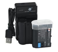 DSTE EN-EL15 Li-Ion Batería (2 Paquetes) Traje y Cargador Micro USB para Nikon D500 D600 D610 D750 D800 D800E D810A D850 D7000 D7100 D7200