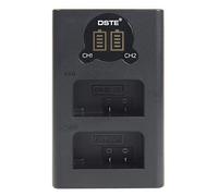 DSTE EN-EL25 EN-EL25a - Cargador USB dual con pantalla LCD compatible con Nikon 4241, MH-32, Nikon Z Series Z50 Z 50, alimentación mediante cable USB de tipo C a conector USB A 2.0