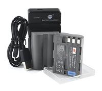 DSTE EN-EL3E Li-Ion Batería (2 Paquetes) Traje y Cargador Micro USB Compatible con Nikon D30 D50 D70 D70S D90 D80 D100 D200 D300 D300S D700