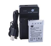 DSTE EN-EL5 Li-Ion Batería Traje y Cargador Micro USB Compatible con Nikon Coolpix P510 P520 P530 P5100 P6000 S10 P3 P4 P80 P90 P100 P500