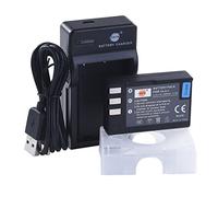 DSTE EN-EL9 Li-Ion Batería (2 Paquetes) Traje y Cargador Micro USB Compatible para Nikon D40 D40x D60 D3000 D5000