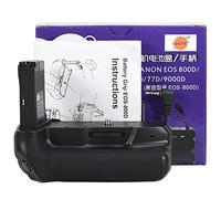 DSTE EOS-800D - Empuñadura de Batería Vertical Compatible con Canon EOS 800D T7i X9i 77D 9000D