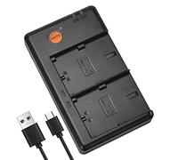 DSTE LC-E6E Batería USB Dual Quick Cargador Compatible para LP-E6,EOS R,5D Mark II, 5D Mark III,5DS,5DS R,6D,7D,60D,60Da,70D,90D