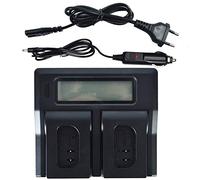 DSTE® LCD 1.5A Fast Charging Dual - Cargador de batería (Enchufe de la UE) para Panasonic DMW-BLJ31, DMW-BLJ31, LUMIX S1, LUMIX S1R, LUMIX S1H, DMW-BGS1R como DMW-BTC14