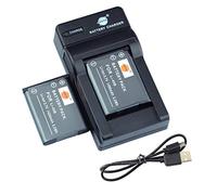DSTE Li-40B Li-Ion Batería (2 Paquetes) Traje y Cargador Micro USB para Olympus D-630 D-720 D-725 IR-300 FE-20 FE-150 FE-160 FE-190 FE-220 FE-230 FE-240 FE-250