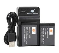 DSTE LP-E17 Batería de Iones de Litio (2 Unidades) y Cargador Micro USB Compatible con Canon EOS R10 M3 750D 760D 8000D Kiss X8i Rebel T6i T6s R10