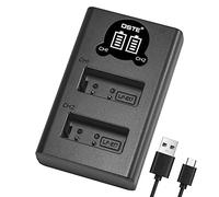 DSTE LP-E17 - Cargador rápido dual USB con pantalla LCD compatible con Canon EOS M6 Mark II, EOS Kiss X7, EOS Kiss M, EOS M, M2, M10, M100, Rebel SL3