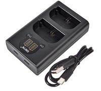 DSTE LP-E6 Batería USB Dual Cargador rápido compatible con Canon EOS 5D Mark II, 5D Mark IV, 5DS, 5DS R, 6D, 7D, 7D Mark II, 80D, 70D, 60D