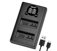 DSTE LP-E8 - Cargador rápido dual USB con pantalla LCD compatible con Canon EOS 550D, 600D, 650D, 700D, Kiss X4, Kiss X5, Kiss X6i, Kiss X7i, Rebel T2i, T3i, T4i, T5i