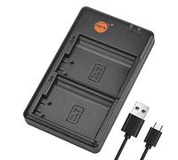 DSTE MH-25 Batería USB Dual Quick Cargador Compatible para EN-EL15, EN-EL15a, Z6, Z7, D600, D610, D750, D800, D800E, D810A, D7000, D7100, D7200