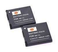 DSTE NB-11L NB-11LH Batería (Paquete de 2) Compatible con Canon PowerShot A3500 A4000 A2300 A2400 A2500 A2600 A3400