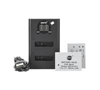 DSTE NB-5L - Batería de repuesto y cargador USB dual, 2 unidades, compatible con Canon PowerShot S100, S110, SD900 is, SD950 is cámara digital