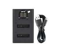 DSTE NB-5L NB 5L CB-2LX - Cargador USB dual con pantalla LCD compatible con Canon PowerShot S100, S110, SD900 is, SD950 is y cámara digital (alimentación mediante cable USB tipo C a conector USB-A 2.0