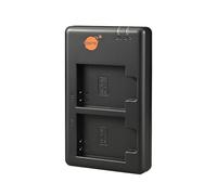 DSTE NB-6L USB Dual Akkuladegerät Kompatibel mit Canon NB-6L NB-6LH Batterie als CB-2LY - Versorgung über Micro-USB zu USB-A 2.0-Ladekabel