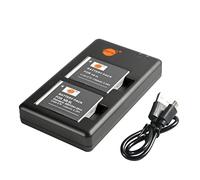 DSTE NB-6LH 6L - Batería recargable de repuesto y cargador dual compatible con Canon PowerShot SX280 HS,SX500 is,SX510 HS,SX600 HS,SD4000 is,D10,D20,ELPH 500 HS,S90,S95,S120 SL. Cámara R