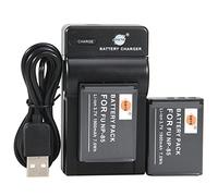 DSTE NP-85 Li-Ion Batería (2 Paquetes) Traje y Cargador Micro USB Compatible con Fuji FinePix SL1000 SL240 SL260 SL280 SL300 SL305