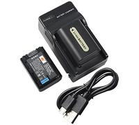 DSTE NP-FH50 - Batería de Iones de Litio (2 Unidades) y Cargador Micro USB Compatible con Sony DSLR-A230, DSLR-A290, DSLR-A330, DSLR-A380, DSLR-A390, DSC-HX1, DSC-HX100V, DSC-HX200V, HDR-TG5V