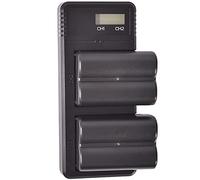 DSTE NP-FM500H - Juego de 2 baterías de repuesto y cargador rápido doble LCD compatible con Alpha SLT-A57, SLT-A58, SLT-A65, SLT-A65V, SLT-A68, SLT-A77, SLT-A99, CLM-V55, cargador de batería npf