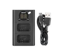 DSTE NP-FW50 FW50 - Cargador USB dual con pantalla LCD compatible con Sony ZV-E10 RX10 IV Alpha 7(a7)/7R(a7R) - Alimentación mediante cable USB tipo C a conector USB-A 2.0