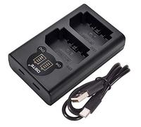 DSTE NP-FZ100 FZ100 Cargador rápido Dual USB Compatible con Sony Alpha 9, A9, Alpha 9R, A9R, Alpha 9S, A9S, A7RIII A7R3, A7 III