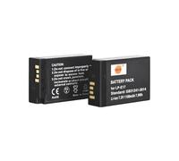 DSTE - Paquete de 2 baterías de iones de litio de 7,2 V 1100 mAh LP-E17 con código completo compatible con Canon EOS-X8I, 750D, 760D, 800D, 77D, EOS M3, EOS M5/M6, EOS 200D, EOS RP, EOS 200DII