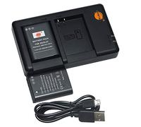 DSTE - Paquete de 2 baterías EN-EL23 y cargador dual micro USB compatible con cámara digital EN-EL23 y Nikon Coolpix P600 S810c P900S