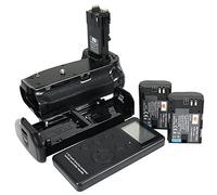 DSTE Pro Batería Apretón Built in 2.4G Wireless Remote Control Compatible con Canon EOS 6D Mark II as BG-E21 + 2X LP-E6 Battery