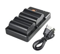 DSTE PS-BLM1 BLM-1 (2 unidades) Batería recargable de repuesto y cargador dual compatible con cámara Olympus C-5060 C-7070 C-8080, E-1 E-3 E-30 E-520, EVOLT E-300 E-330 E-500 E-510, etc