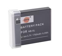 DSTE Recargable Litio Batería Compatible para NB-6L NB-6LH y Canon PowerShot SX170 IS, SX240, SX260, SX270, SX280, SX500, SX510, SX600 HS, IXY 110 IS, IXY 25 IS, IXUS 85 IS, IXUS 95 IS Cámara