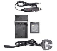 DSTE S002E Batería recargable de iones de litio + cargador DC62U compatible para cámaras digitales Panasonic CGA-S002, CGA-S002A, CGA-S002E, DMW-BM7 y Lumix DMC-FZ4, DMC-FZ5, DMC-FZ10, DMC-FZ15,