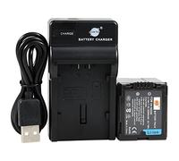 DSTE VW-VBG260 Li-ion Batería Traje y cargador micro USB para Panasonic AG-AC7 AG-AF100 AG-HMC40 AG-HMC80 AG-HMC150 HDC-HS250
