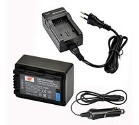 DSTE VW-VBK180 Repuesto Batería y Cargador Compatible para Panasonic SDR-T55 SDR-H80 SDR-H85 SDR-S50 SDR-S50 SDR-S50 HC-V10 HC-V100 HC-V500