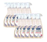 DSTOCK60- 12 botellas de vinagre blanco de limpieza ultra potente 0,75L, 14°- PHEBUS, producto original garantizado- desengrasante, desincrustante, herbicida- Limpieza de casa y jardín