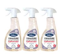 DSTOCK60- 3 botellas de vinagre blanco de limpieza ultra potente 0,75L, 14°- PHEBUS, producto original garantizado- desengrasante, desincrustante, herbicida- Limpieza de casa y jardín