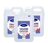DSTOCK60-3 Garrafas de vinagre blanco concentrado natural de limpieza ultra potente 5L, 14°- PHEBUS, producto original garantizado- desengrasante, desincrustante, herbicida- Limpieza de casa y jardín