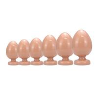 DstoLusre 6 tamaños de cuentas anales de gran tamaño, tapón Anal con ventosa, tapón Anal enorme, dilatador Anal, expansión Anal, Juguetes sexuales anales for mujeres y hombres(Flesh,S)