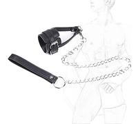 DstoLusre Anillo for el pene Bondage, correa for el pene y camilla de bolas, estiramiento del escroto con cadenas de correa, camilla de bolas ajustable, separador de testículos, anillo for el pene, ju