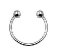 DstoLusre Anillo for el pene de Metal, Juego de 6 Piezas, Anillo for glande, joyería íntima SM, Anillo O con Cuentas, Anillo for el pene de Acero Inoxidable, Juguetes sexuales for Hombres(40mm)