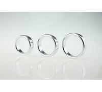 DstoLusre Anillo for el pene hecho de metal SM anillo for el pene anillo for testículos anillo for glande joyería íntima bondage anillo for escroto castidad SM juguete sexual for hombres(Silver,50mm)