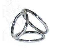 DstoLusre Anillos for pene BDSM, anillo for pene de acero inoxidable, anillos for entrenamiento de pene, anillos for testículos, anillos metálicos for pene, Juguetes sexuales SM for hombres(M)