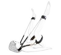 DstoLusre Bdsm Sex Bondage Restricciones Bondage Set SM Piernas Stretch Bondage Set Muslo Sling Bondage Set Separador de muslo abierto Separador de piernas de cuero Esposas Puños de tobillo SM Juguete