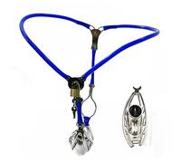 DstoLusre Calzoncillos de acero inoxidable for hombres SM Bondage Lencería sexy Jaula for pene hecha de metal Dispositivo de castidad fetiche Cinturón de castidad for fiesta Juguetes sexuales eróticos